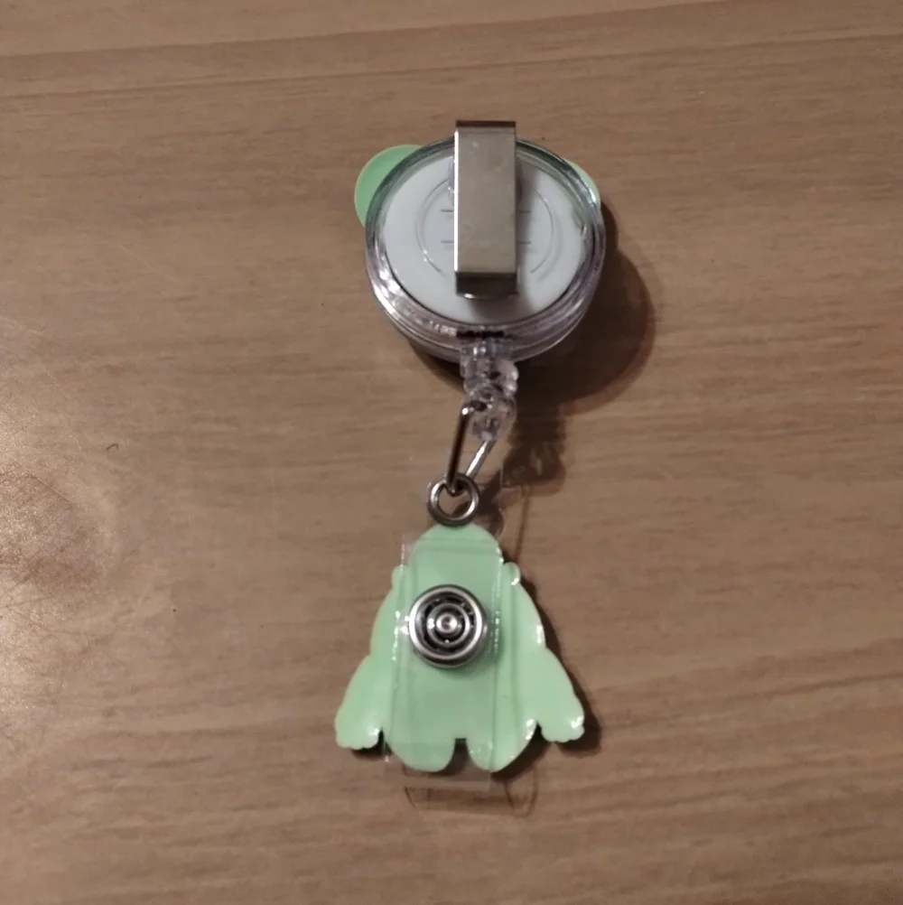 New Disney Monsters Inc Mike Wazowski Nurse Doctor CNA Badge Reel - Picture 2 of 2